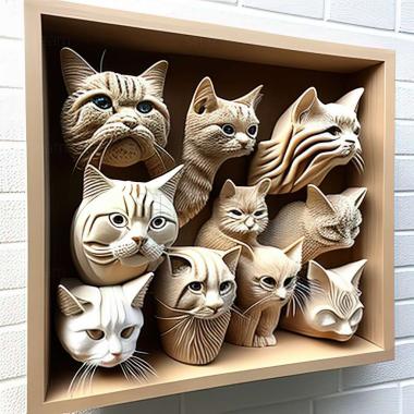 3D model Liof cat breeds cat (STL)